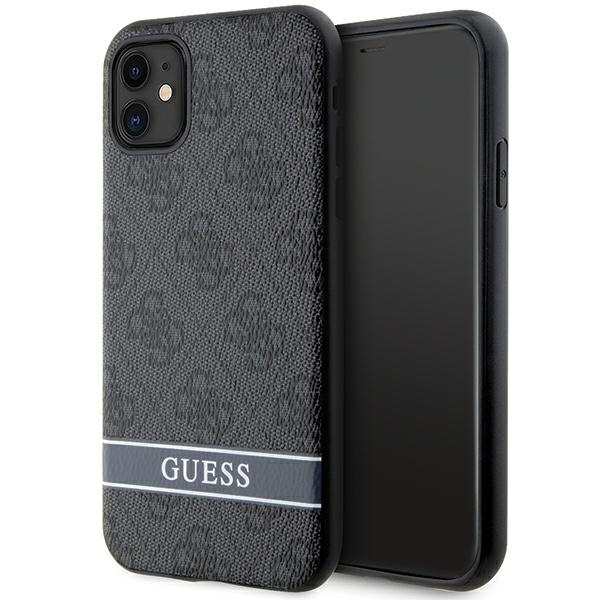 Guess GUHCN61P4SNK iPhone 11 / Xr pilkas/pilkas hardcase 4G Stripe