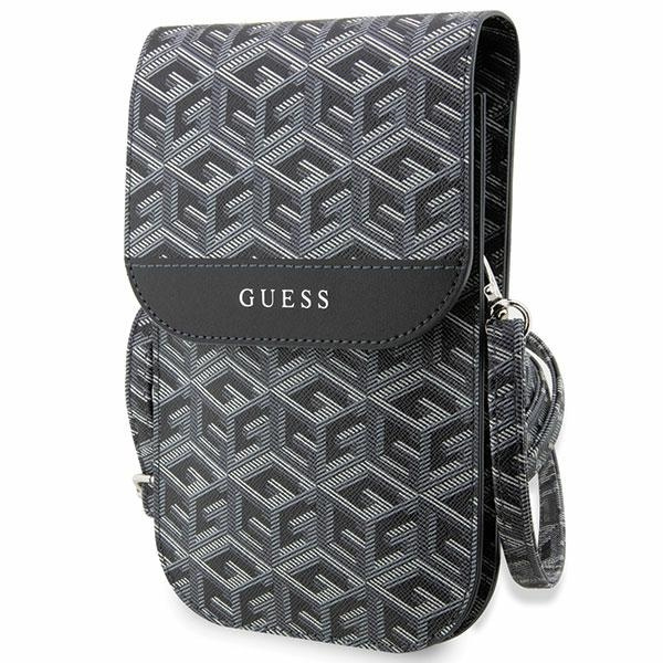 Guess rankinė GUWBHGCFSEK juoda GCube Stripe
