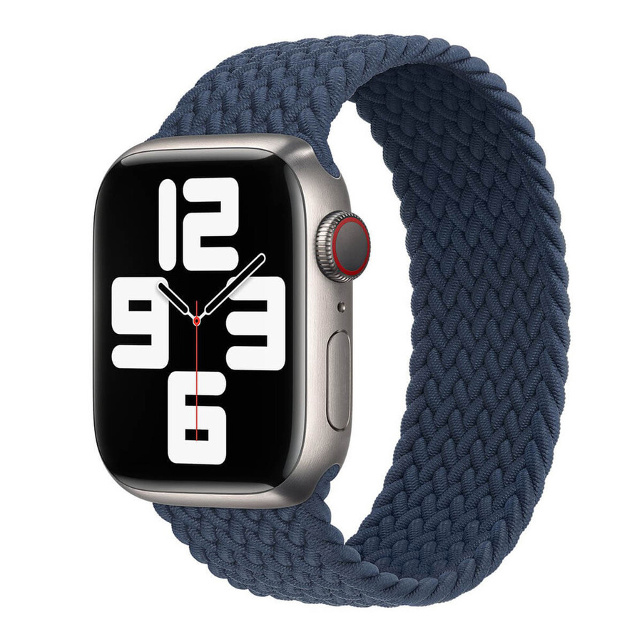 APPLE DIRŽELIS APPLE WATCH 3J656ZM/A PINTAS SOLO DIRŽELIS 41MM SIZE 5 GELMĖS MĖLYNAS ORIGINALI PLOMBA