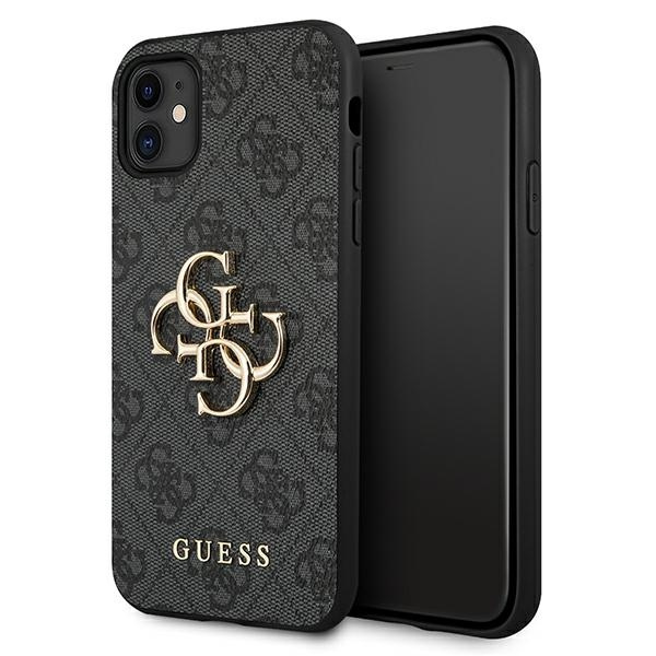 Guess GUHCN614GMGGR iPhone 11 6,1"/ Xr pilkas/pilkas hardcase 4G Big Metal Logo