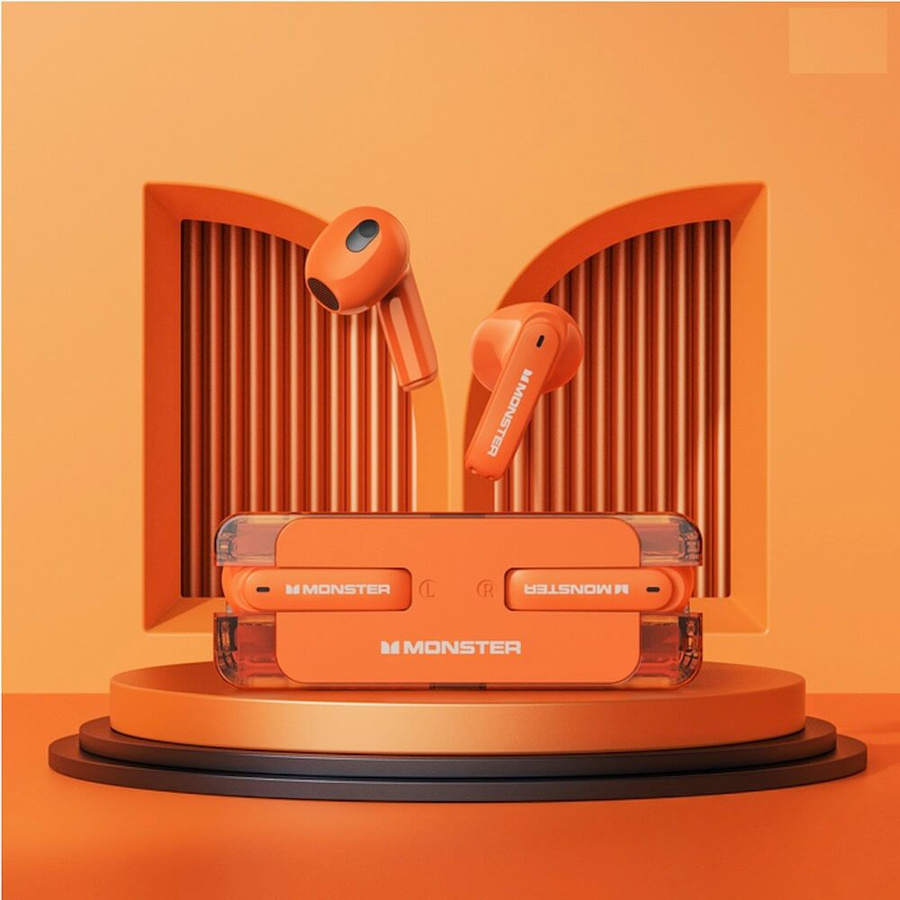 MONSTER XKT08 TWS Belaidės ausinės oranžinis