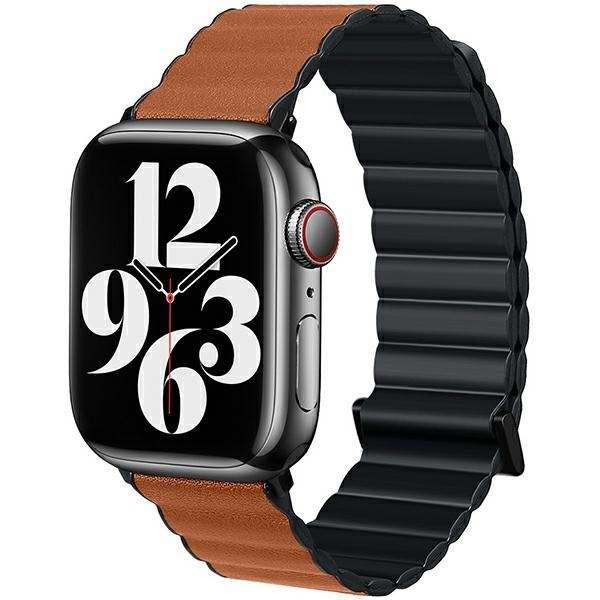 Beline Dirželis Apple Watch Magnetic Pro 42/44/45/49mm juodas/rudas