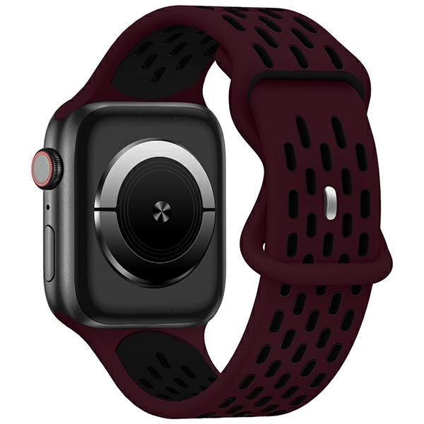 Beline Dirželis Apple Watch New Sport Silicone 38/40/41mm bordo/juodas