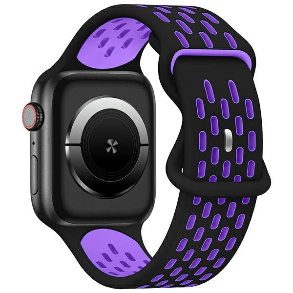 Beline Dirželis Apple Watch New Sport Silicone 38/40/41mm juodas/violetinis