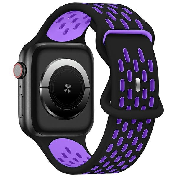 Beline Dirželis Apple Watch New Sport Silicone 42/44/45/49mm juodas/violetinis