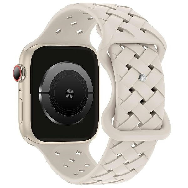 Beline Dirželis Apple Watch Silicone Woven 38/40/41mm smėlio