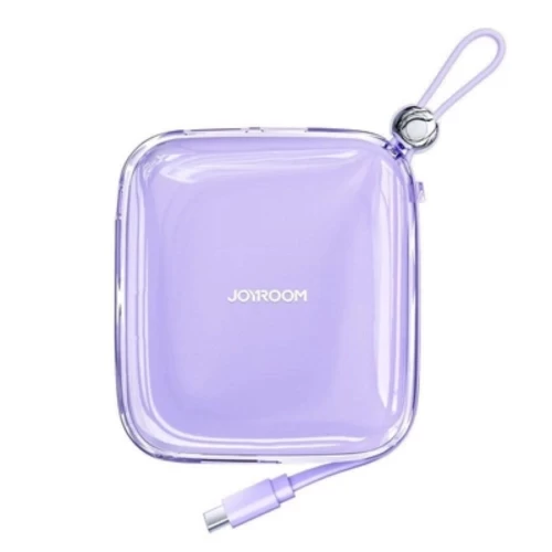 Power Bank Joyroom "JR-L005" violetinis 10000mAh 12W (PD / QC3.0) + integruotas Lightning laidas