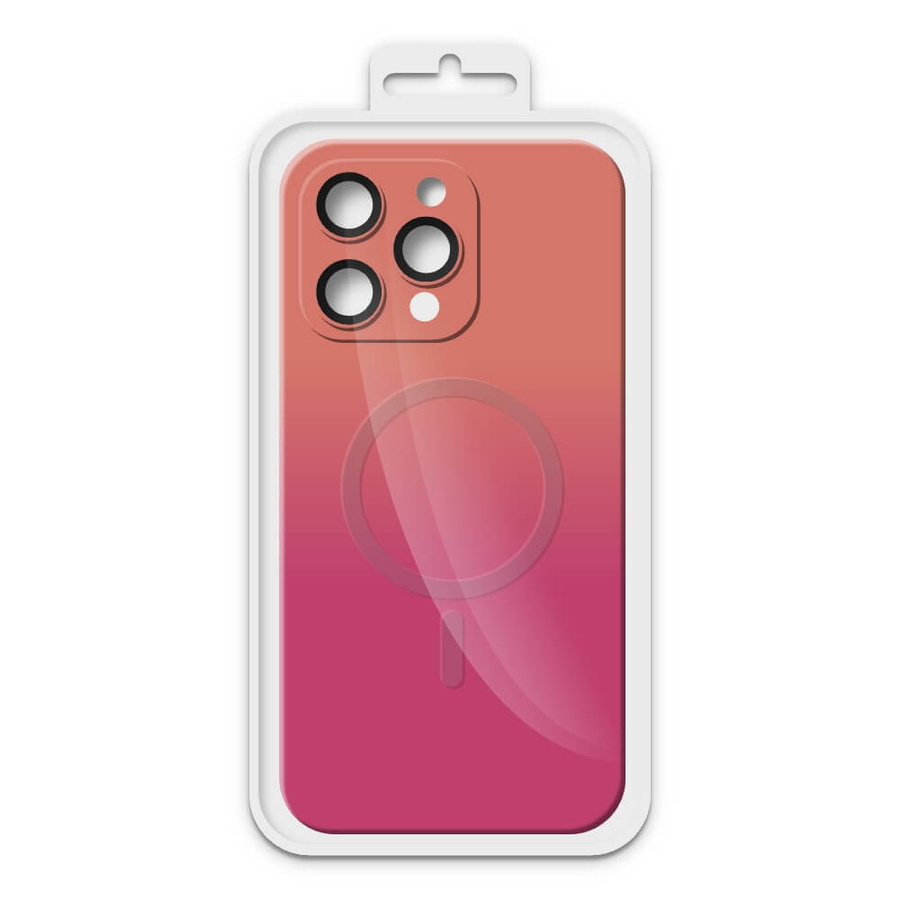 Dėklas RAINBOW MAGSAFEDO APPLE IPHONE 13 PRO MAX rožinis BOX