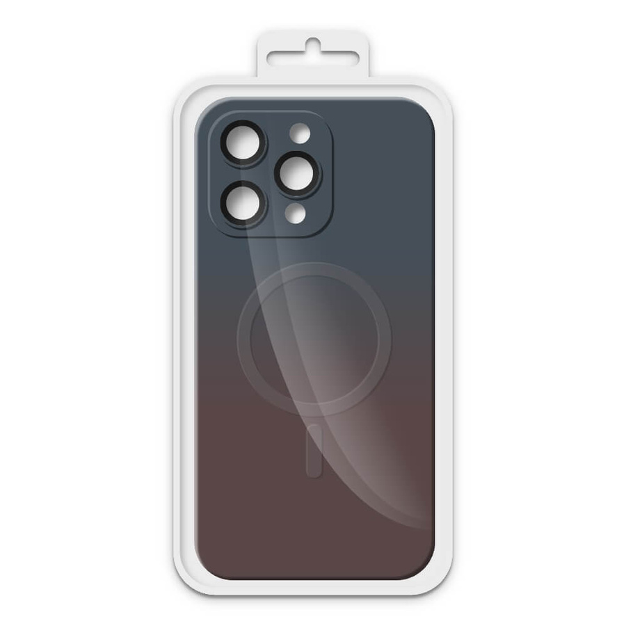 Dėklas RAINBOW MAGSAFE APPLE IPHONE 14 PRO MAX tamsiai mėlynas BOX