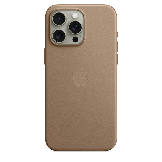 APPLE FINEWOVEN DĖKLAS MT4W3ZM/A IPHONE 15 PRO MAX TAUPE ATIDARYTAS PAKUOTĖ