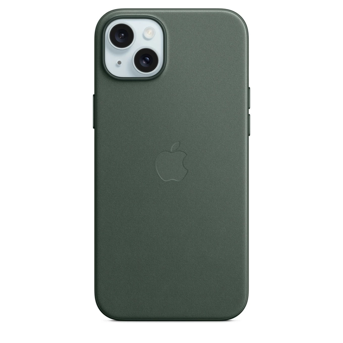 APPLE FINEWOVEN DĖKLAS MT4F3ZM/A IPHONE 15 PLUS EVERGREEN ATIDARYTAS PAKUOTĖ