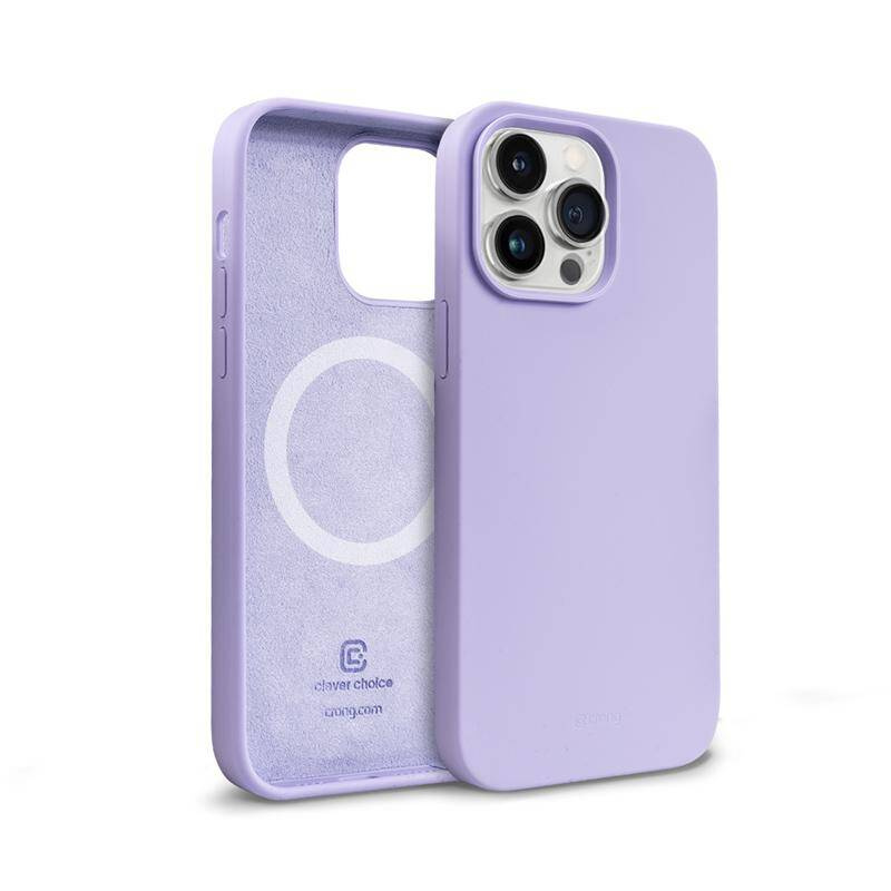 Crong Color Cover Magnetic - iPhone 14 Pro Max MagSafe dėklas (violetinis)