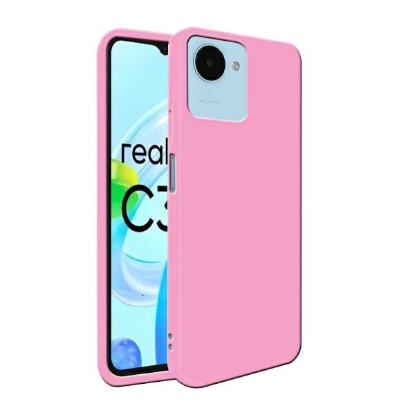 Beline Dėklas Candy Realme C30 šviesiai rožinis