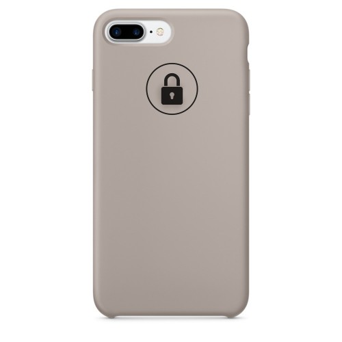 Dėklas "Silicone Case" skirtas iPhone 7 Plus (8 Plus) / Pebble / su įpakavimu