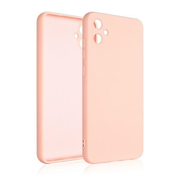 Beline Silikoninis dėklas Samsung A05 rožinis-auksinis