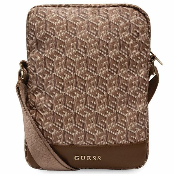 Guess krepšys GUTB10HGCFSEW 10" rudas GCube Stripe planšetės krepšys