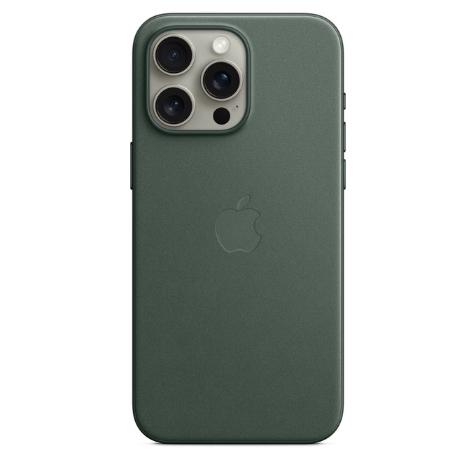 APPLE FINEWOVEN DĖKLAS MT503ZM/A IPHONE 15 PRO MAX EVERGREEN BE PAKUOTĖS