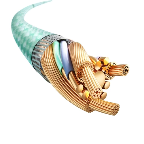 USB Laidas Joyroom "SA34-AL3" žalias "Lightning" 100cm