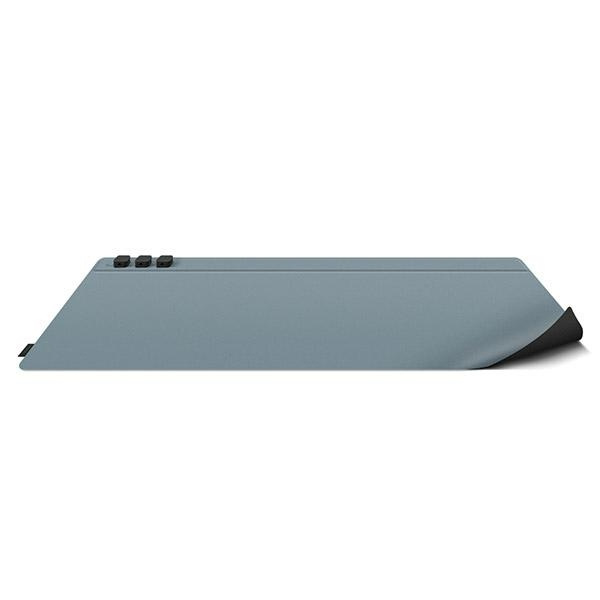 UNIQ Hagen dvipusė magnetinė stalo kilimėlis juodas-mėlynas/vidurnakčio juodas-washed mėlynas