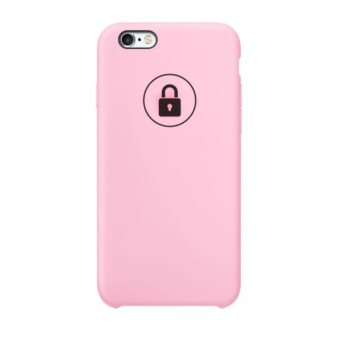 Dėklas "Silicone Case" skirtas iPhone 6 (iPhone 6S) / Light Pink / su įpakavimu