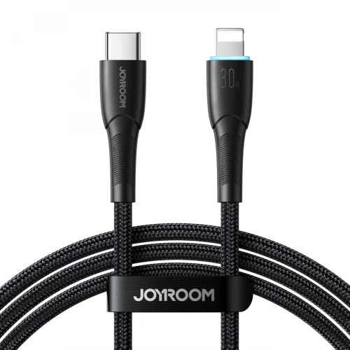 USB Laidas Joyroom "SA32-CL3" Juodas "Type-C / Lightning" 100cm (iki 30W)