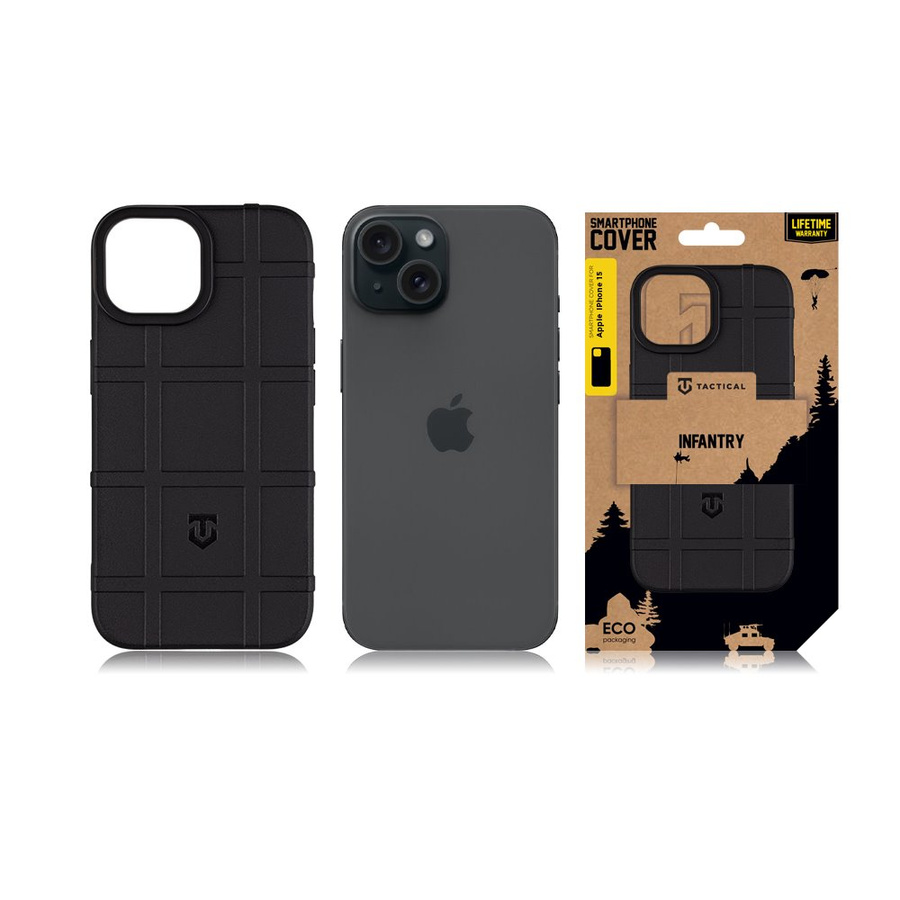 Tactical Infantry Dėklas for Apple iPhone 15 Juodas