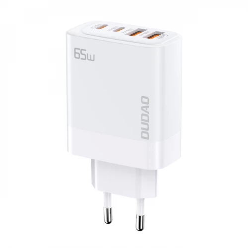 Įkroviklis Dudao "A65EU" baltas 65W (2xPD-C / 2xQC3.0)