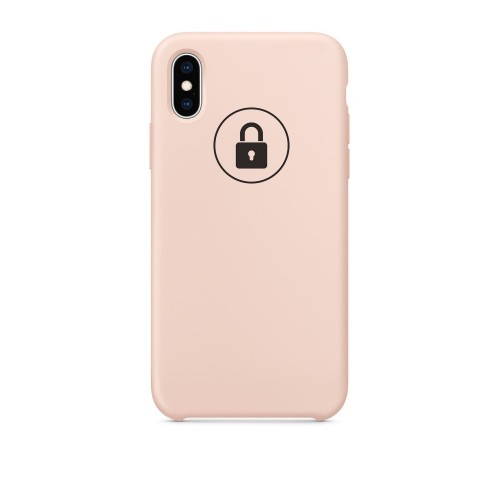 Dėklas "Silicone Case" skirtas iPhone X (XS) / Pink Sand / su įpakavimu
