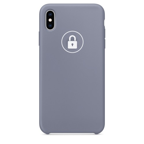 Dėklas "Silicone Case" skirtas iPhone Xs Max / Levander Gray / su įpakavimu