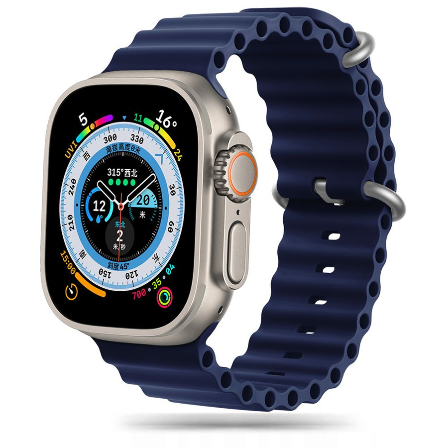 TECH-PROTECT ICONBAND PRO APPLE WATCH 4 / 5 / 6 / 7 / 8 / 9 / SE / ULTRA 1 / 2 (42 / 44 / 45 / 49 MM) VIDURNAKČIO MĖLYNAS