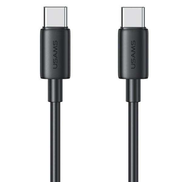 USAMS Laidas USB-C na USB-C 60W 1m Fast Charging YD Series juodas SJ711USB01(US-SJ711)