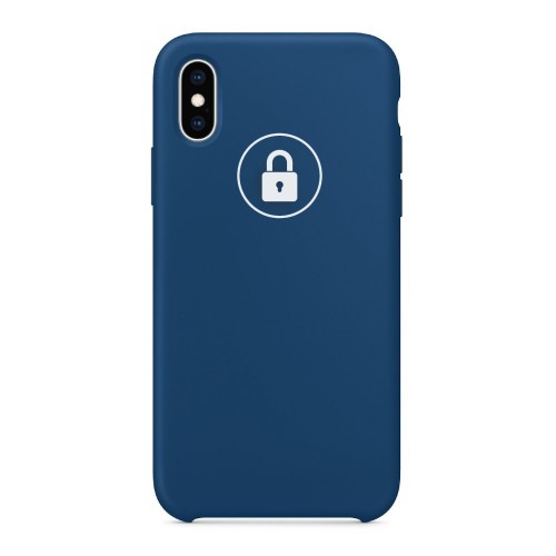 Dėklas "Silicone Case" skirtas iPhone X (XS) / Blue Horizon / su įpakavimu