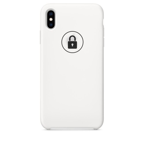 Dėklas "Silicone Case" skirtas iPhone Xs Max / White / su įpakavimu