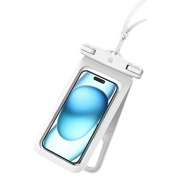 USAMS Vandeniui atsparus dvigubas dėklas 6.7" IP68 baltas FSD1402 (YD014)