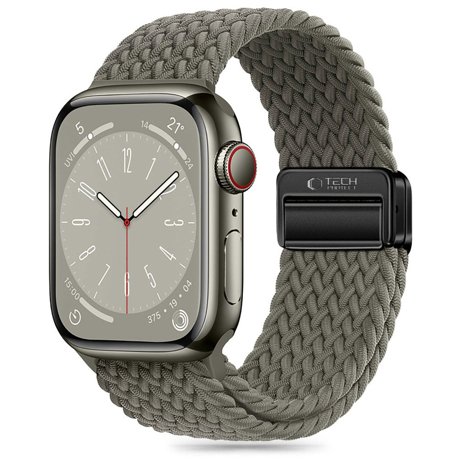 TECH-PROTECT NYLONMAG APPLE WATCH 4 / 5 / 6 / 7 / 8 / 9 / SE / ULTRA 1 / 2 (42 / 44 / 45 / 49 MM) ALYVUOGIŲ PILKAS