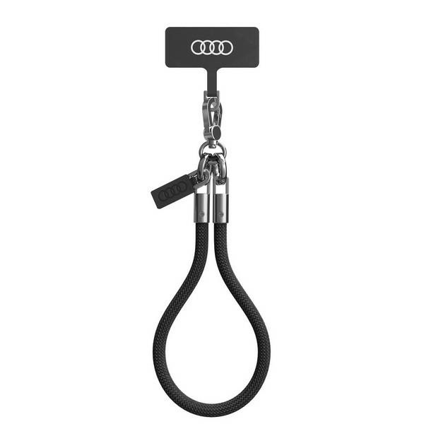 Audi universalus telefono dirželis 28cm 8mm juodas AU-HSL8-R8/D1-BK