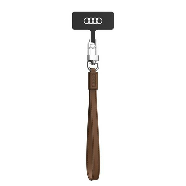 Audi universalus telefono dirželis 28cm 10mm odinis rudas AU-HSLSL-GT/D1-BN