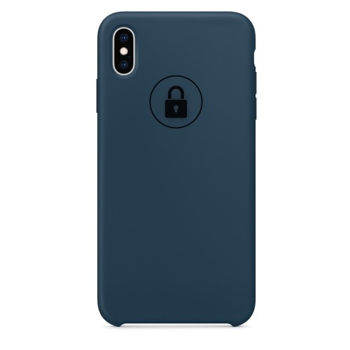 Dėklas "Silicone Case" skirtas iPhone X (XS) / Pacific Green / su įpakavimu