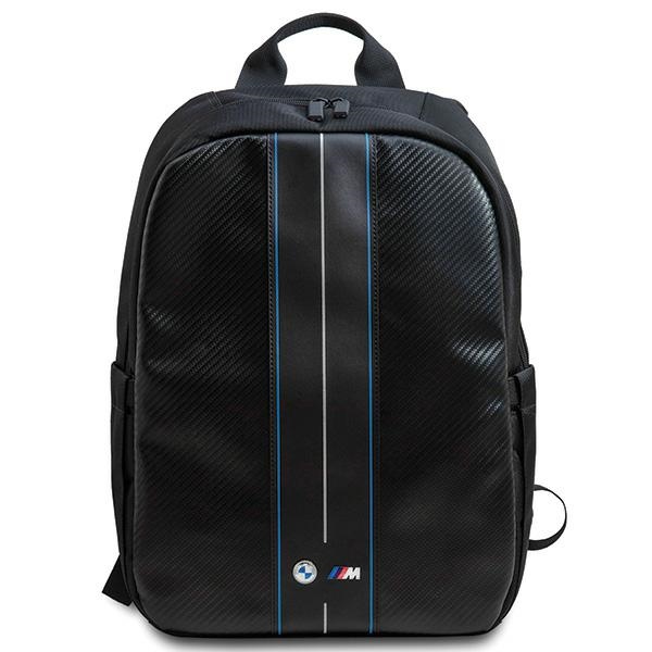 BMW Carbon ir mėlynos juostos kuprinė 16" nešiojamam kompiuteriui - juoda