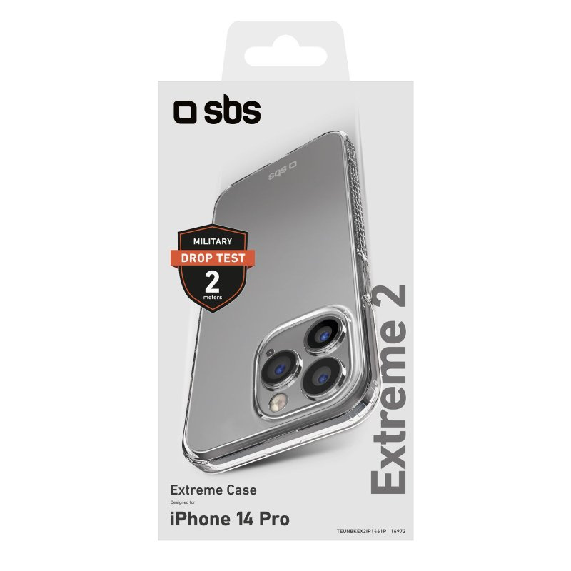 SBS Extreme X2 Dėklas For iPhone 14 Pro, apsauga nuo kritimų iki 2m