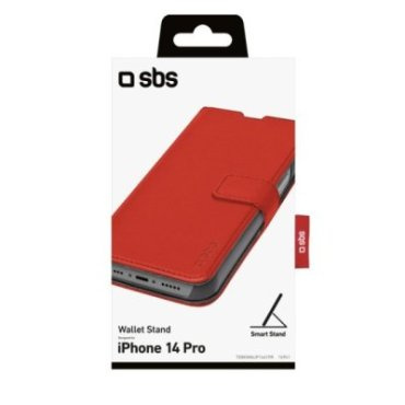 SBS Piniginės tipo dėklas knygutės tipo dizainas, skirtas iPhone 14 Pro
