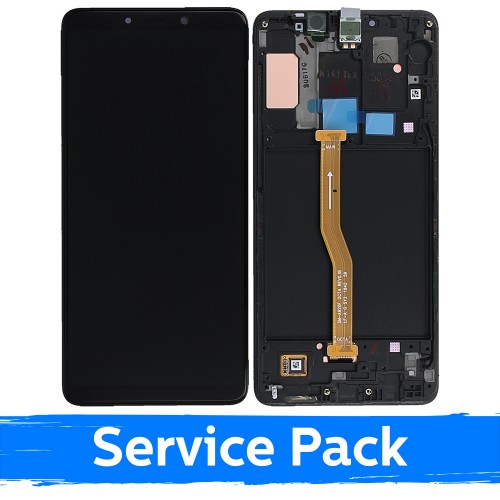 Ekranas skirtas Samsung A920 2018 A9 juodas (Service Pack)
