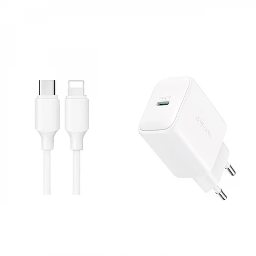 Įkroviklis Joyroom "JR-TCF20" baltas (PD20W) + "Type-C / Type-C" laidas