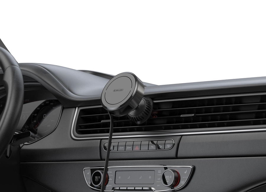 JELLICO automobilinis laikiklis Magsafe su belaidžiu įkrovimu W21 15W Juodas