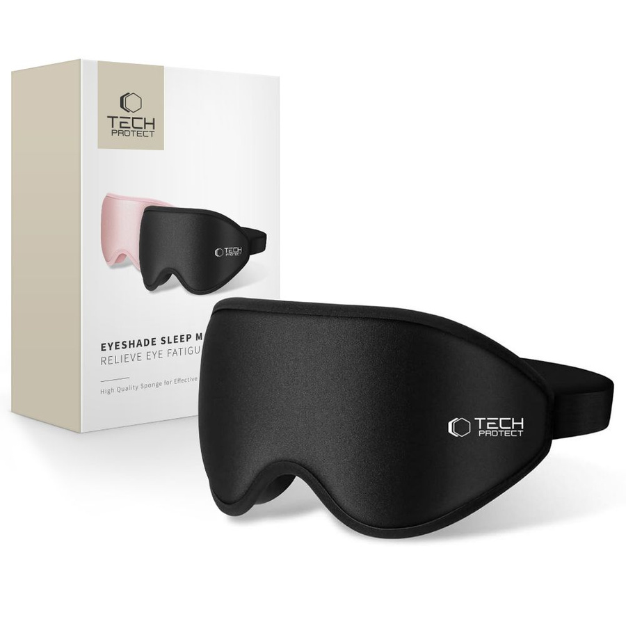 TECH-PROTECT EYESHADE MIEGO KAUKĖ MATINIS JUODAS
