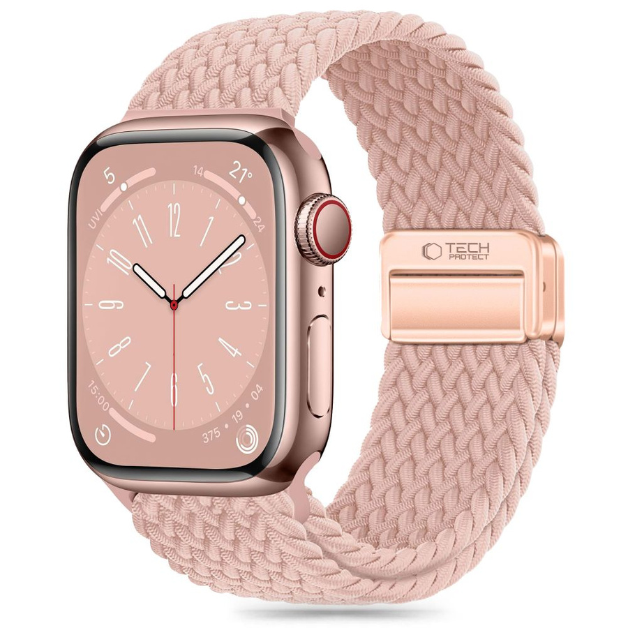 TECH-PROTECT NYLONMAG APPLE WATCH 6 / 7 / 8 / 9 / 10 / SE (40 / 41 / 42 MM) DULKIŲ ROŽINĖ