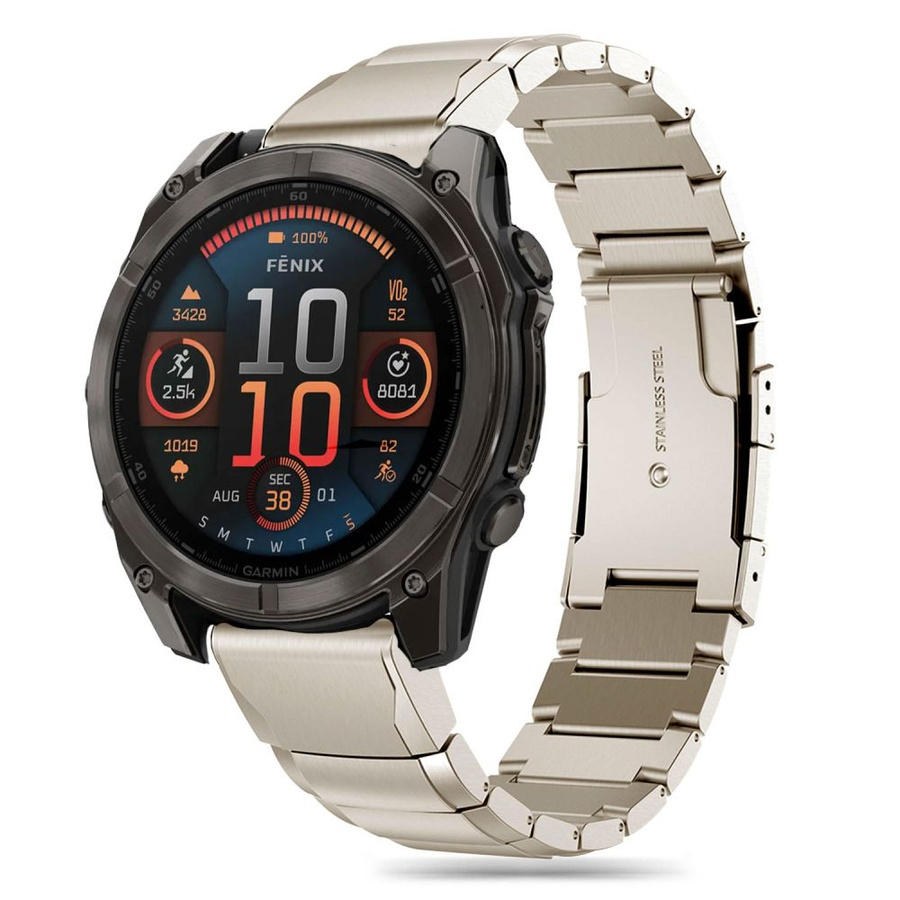 Dirželis TECH-PROTECT STEELBAND GARMIN FENIX 5X / 5X PLUS / 6X / 6X PRO / 7X / 8 (51 MM) titaninis