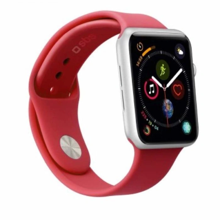 SBS Silikoninis Dirželis Apple Watch medium/large 38 / 40mm raudonas