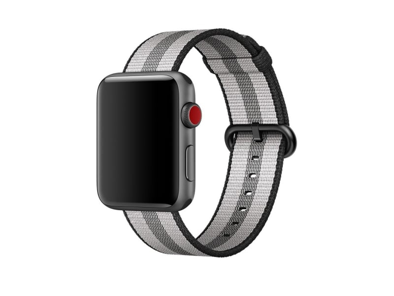 Dirželis APPLE WOVEN NYLON APPLE WATCH MQVR23ZM/A 42MM juodas ORIGINALI PAKUOTĖ