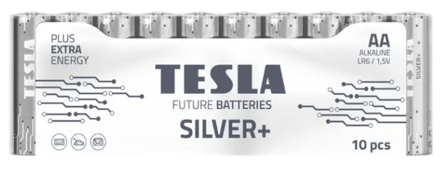 Baterija TESLA SILVER+ AA LR6 /10 vnt.